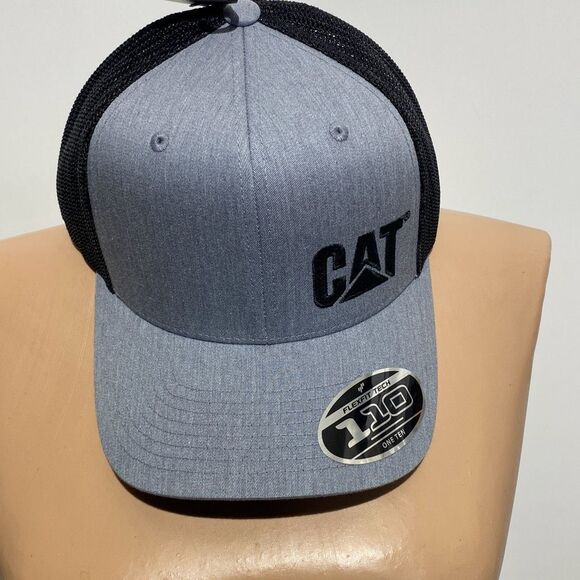 Caterpillar Other - Caterpillar CAT Men's Flexfit Embroidered Mesh Back Trademark Trucker Cap NWT
